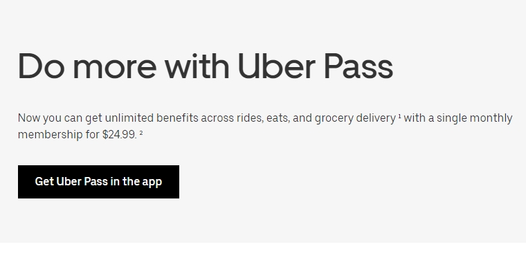 Ride Pass - Uber's Monthly Subscription Plan